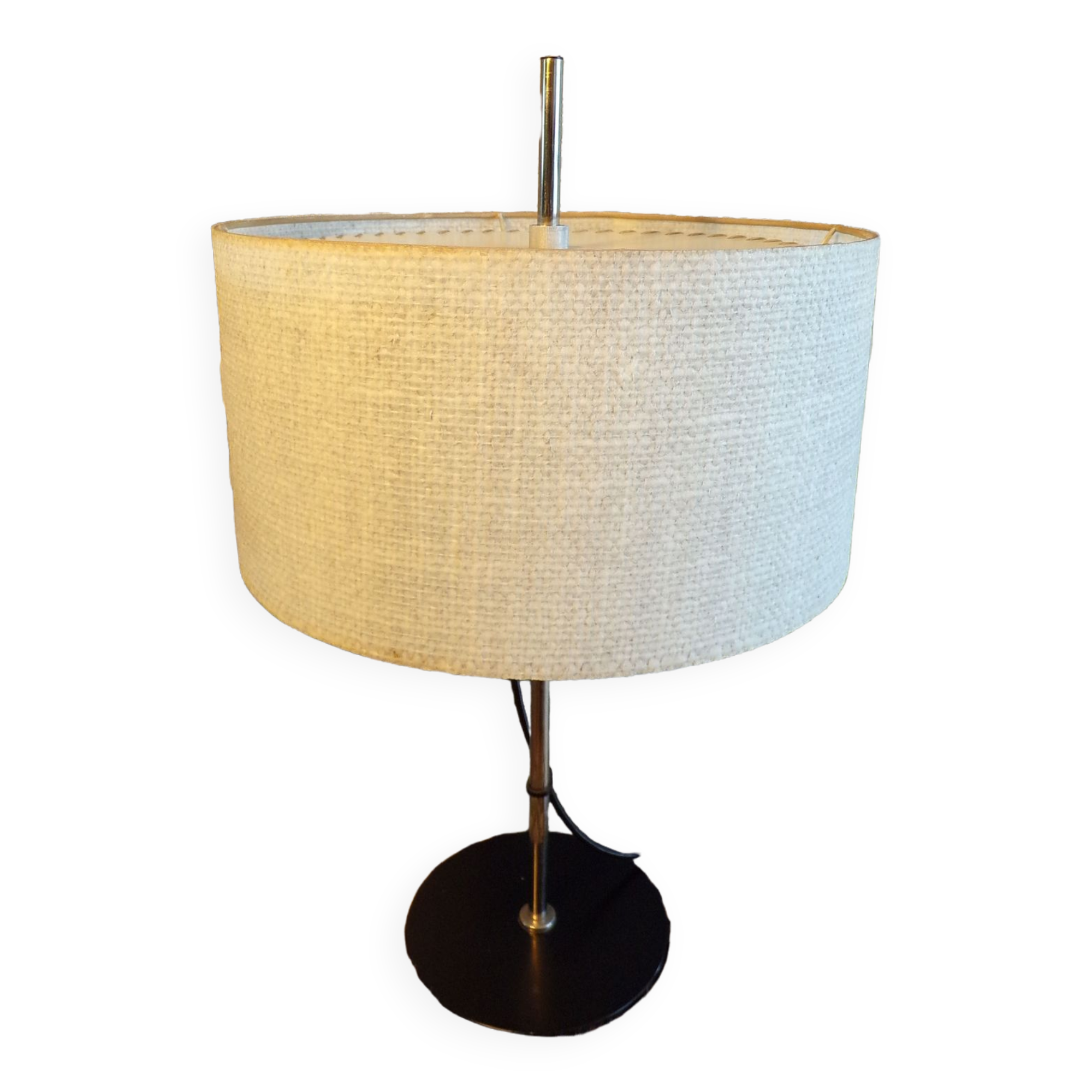 Table lamp 1970 with fiber shade