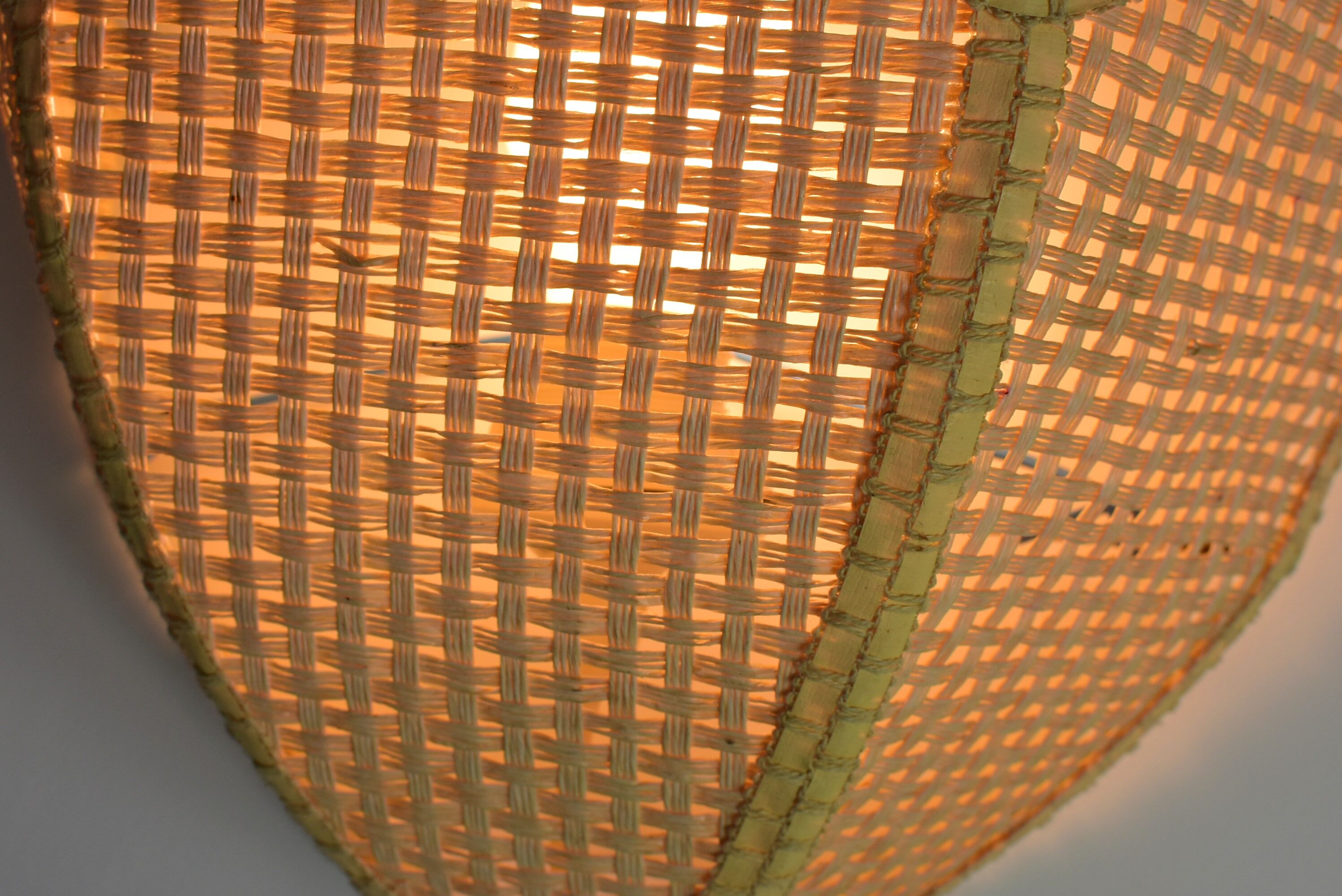 Vintage cane wall light