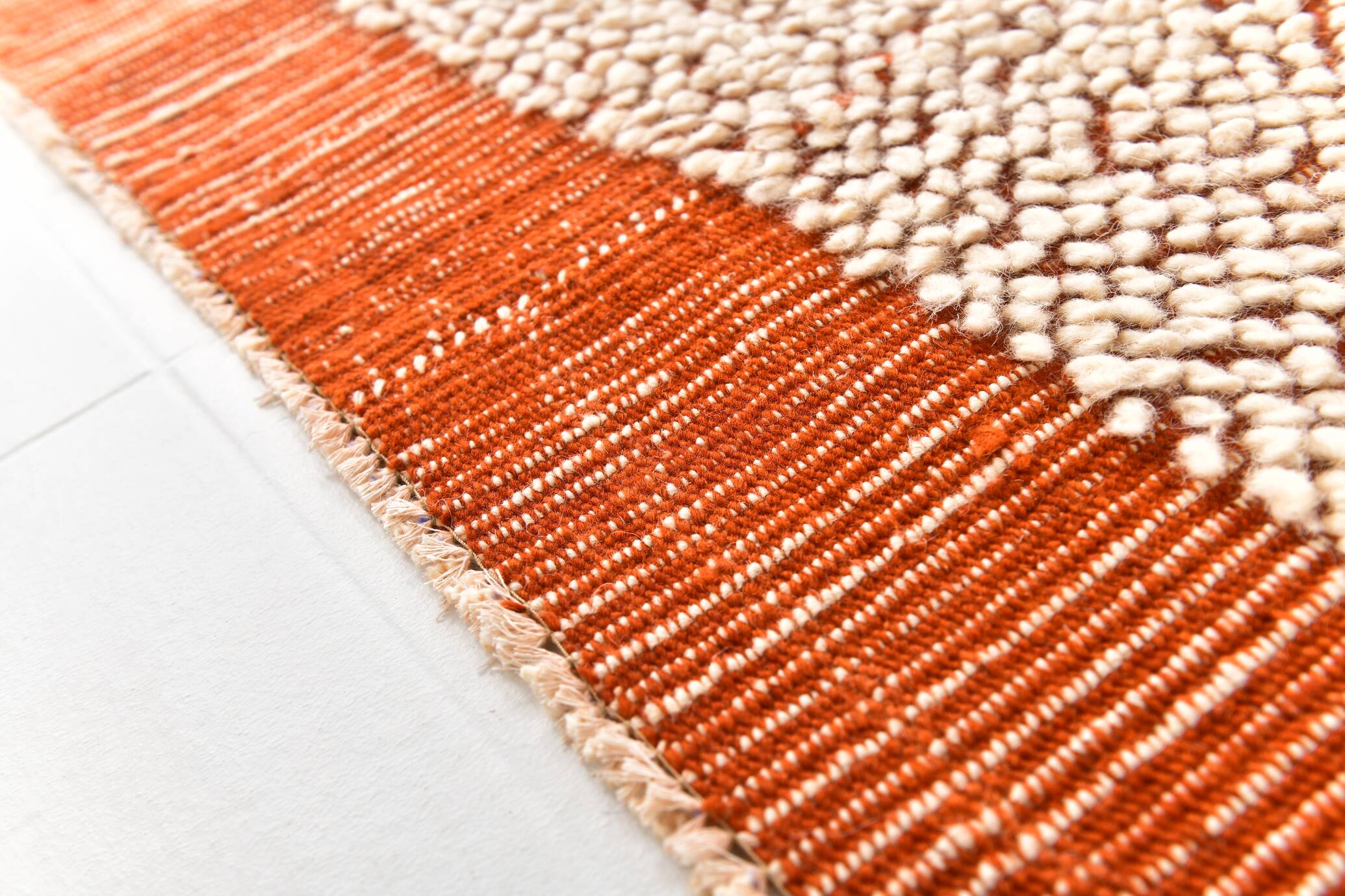 6x10 Terracotta Vintage Kilim Rug, 195x300Cm