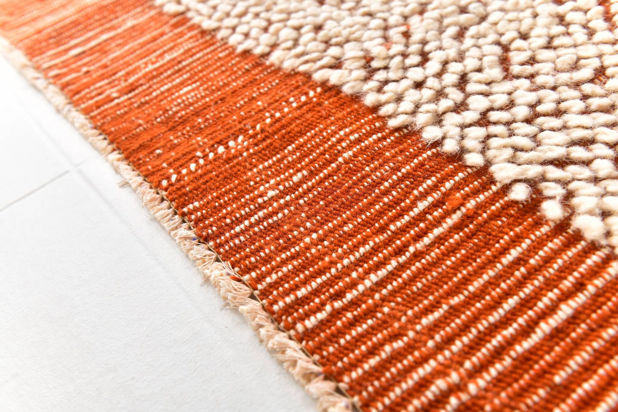 6x10 Terracotta Vintage Kilim Rug, 195x300Cm