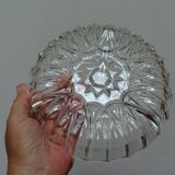 Plat compartimenté vintage en verre