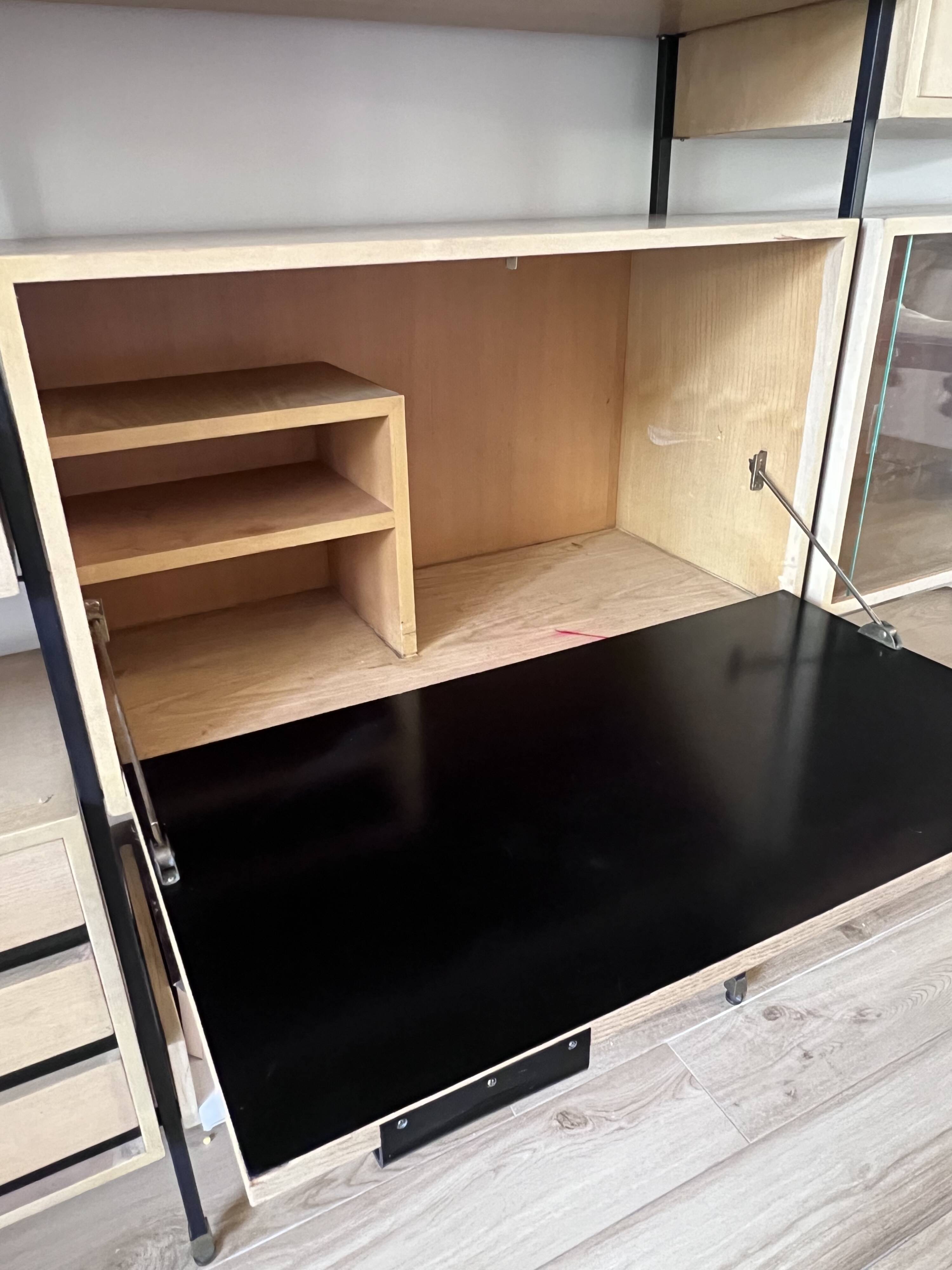 Bibliothèque modulable années 50-60