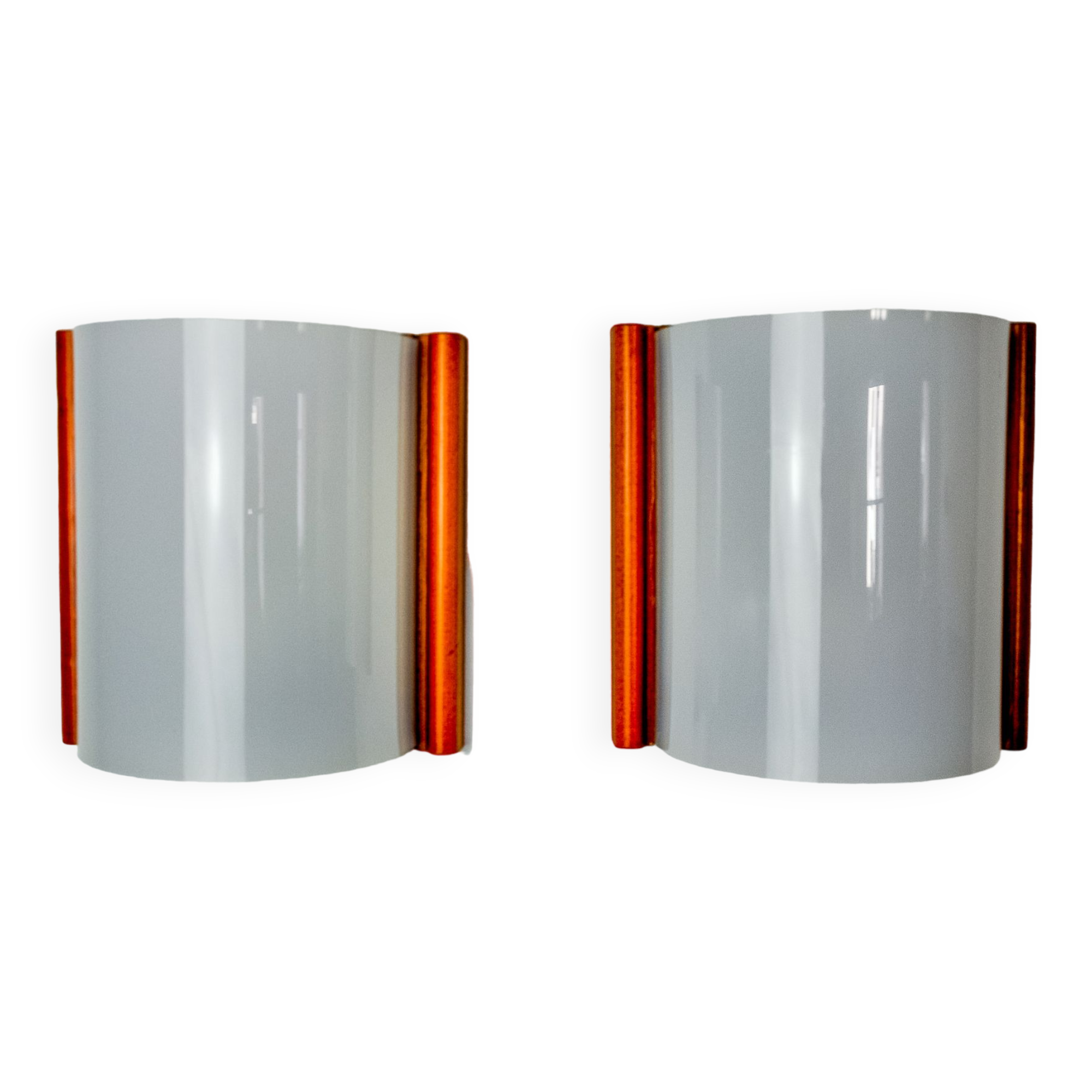 Pair of Mediterranean wall lamps, pine and methacrylate, 1980, Spain