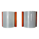 Pair of Mediterranean wall lamps, pine and methacrylate, 1980, Spain