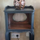 Pair of vintage bedside tables, 60s, Louis XV style, restyled