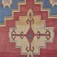 Oversize Handknotted Geometric Vintage Rug sku 1905
