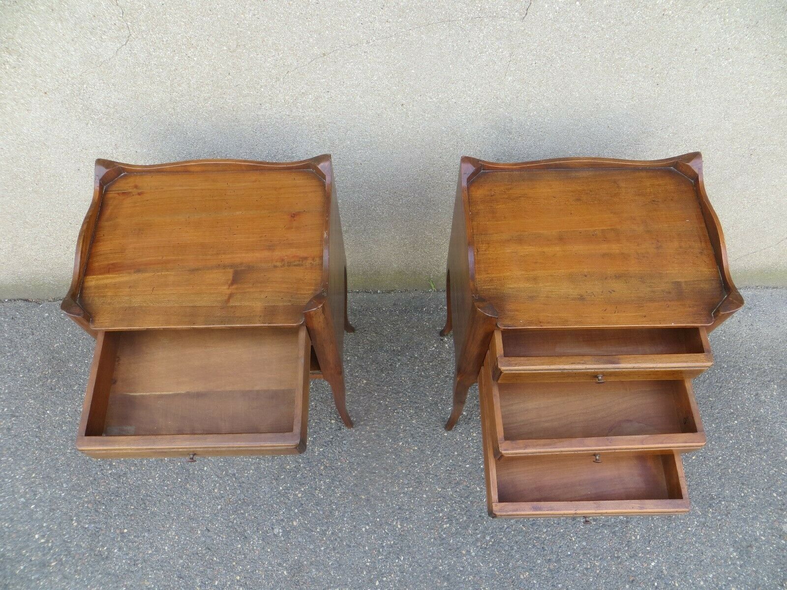 Pair of bedside table Louis XV style