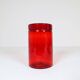 Collection of five rare red vases by Erik Hoglund, Sweden, 1960s.