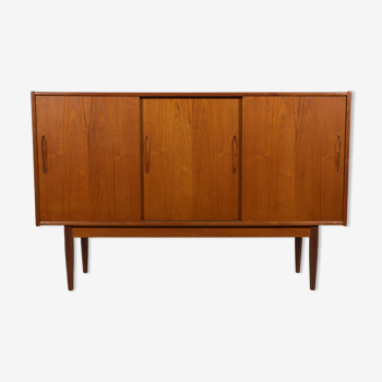 Danish high sideboard in teak, 1960s