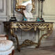 Transitional console in carved and gilded wood, France, 18th century