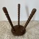 Tripod stool turned feet