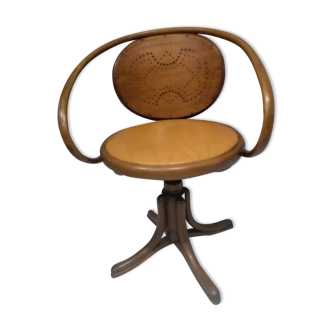 Thonet swivel office chair early XXeme