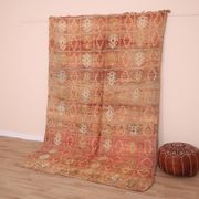 Peach Vintage Moroccan Rug 176 x 287 cm, Berber Wool Rug, Handmade Boho Rug