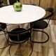 Set of 5 Leather Chairs, Canasta by Arrben Italy Vintage 1980
