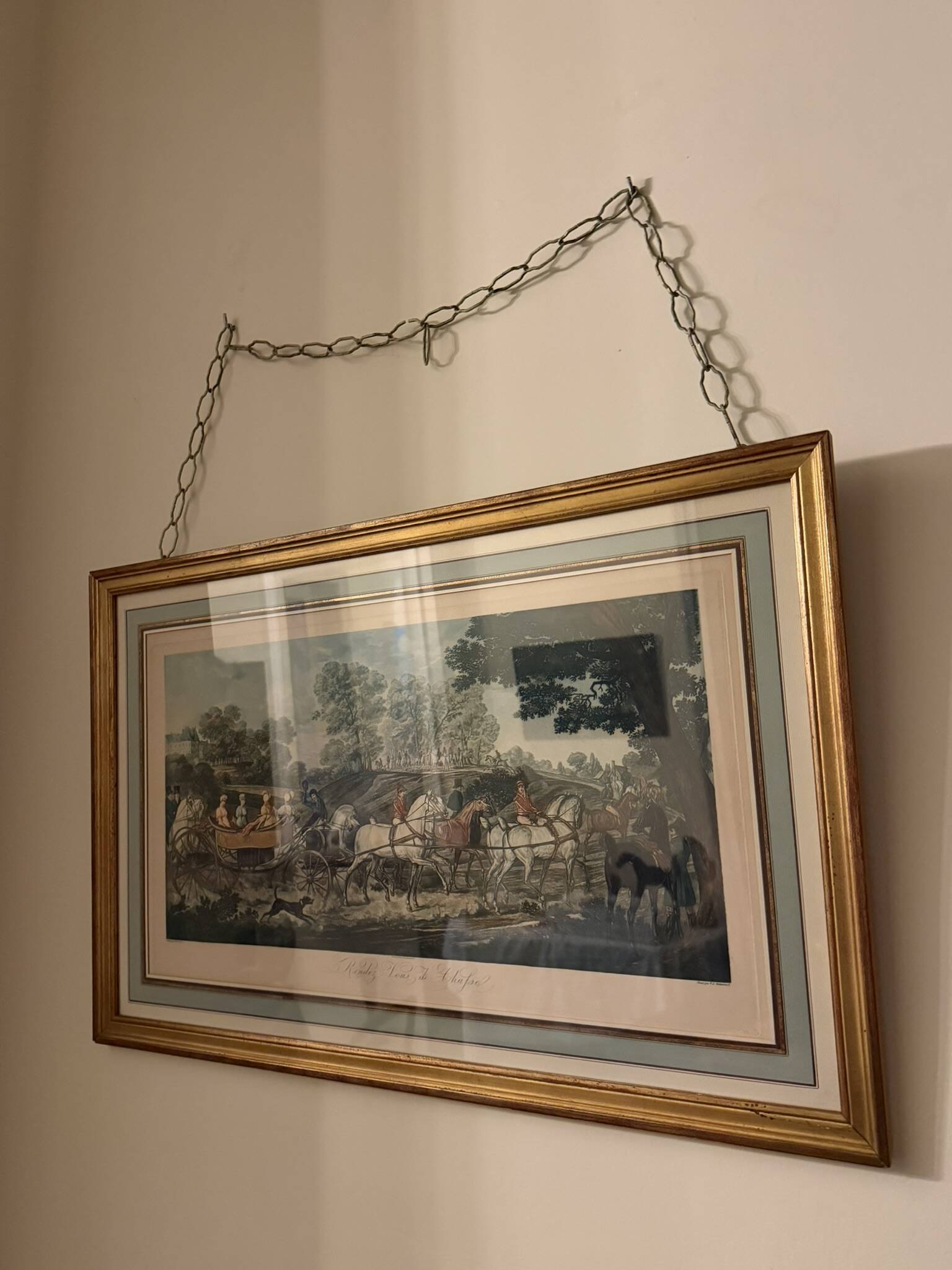 Framed print 'Hunting Rendezvous'