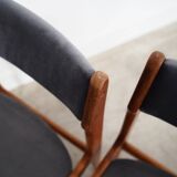 Ensemble de six chaises en teck, design danois, années 1960, production : Danemark