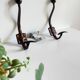 Pateres vintage metal patina