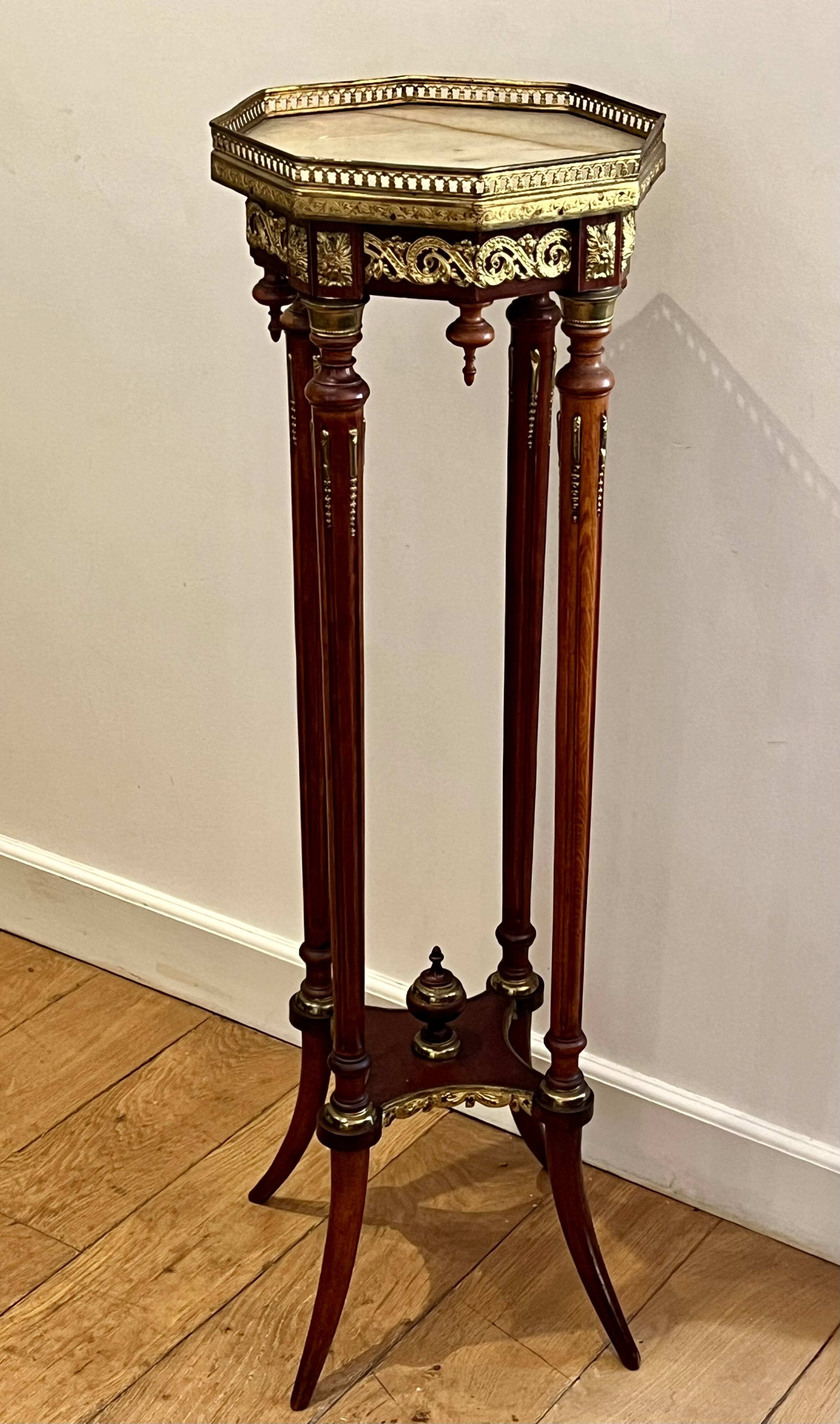 Selette/ Console acajou - Style Louis XVI