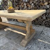 Monastery table made of solid oak.
