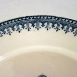 2 plates on foot Terre de fer Vermont & Blanchet circa 1900