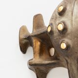 Brutalist wall lamp by Matt Camps for Loré Ceramics, the Netherlands, 1960s
