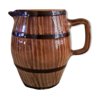 Glazed terracotta pitcher