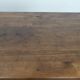 Antique French farmhouse table with two drawers and an extendable leaf.