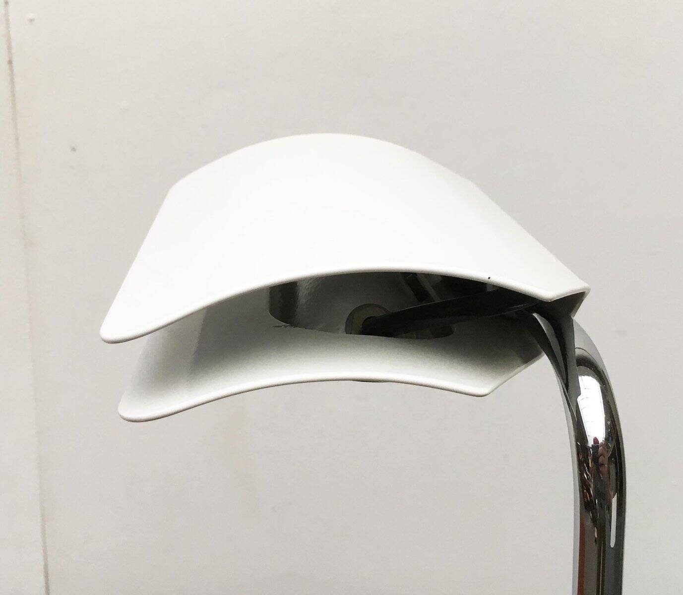 Vintage italian table lamps tegola by bruno gecchelin for blu italia, set of 2