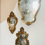 Classic golden mirror 53x27cm