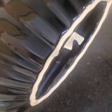 Black porcelain shell vase