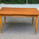 Scandinavian extendable wooden dining table 235cm 1960