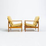 Mid Century Lounge Chairs in Oak by Niels Koefoed, Danish 1950's