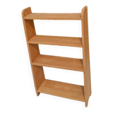 Solid wood bookcase shelf