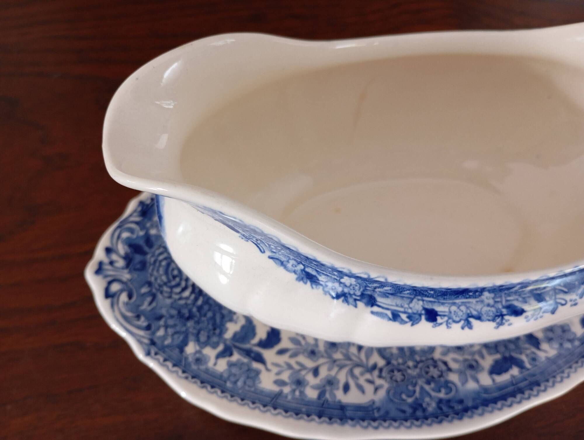 Saucière 'Burgenland' bleu Villeroy & Boch Mettlach
