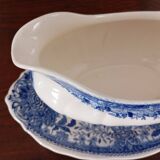 Gravy boat 'Burgenland' blue Villeroy & Boch Mettlach