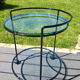 Vintage round service 70 glass trays