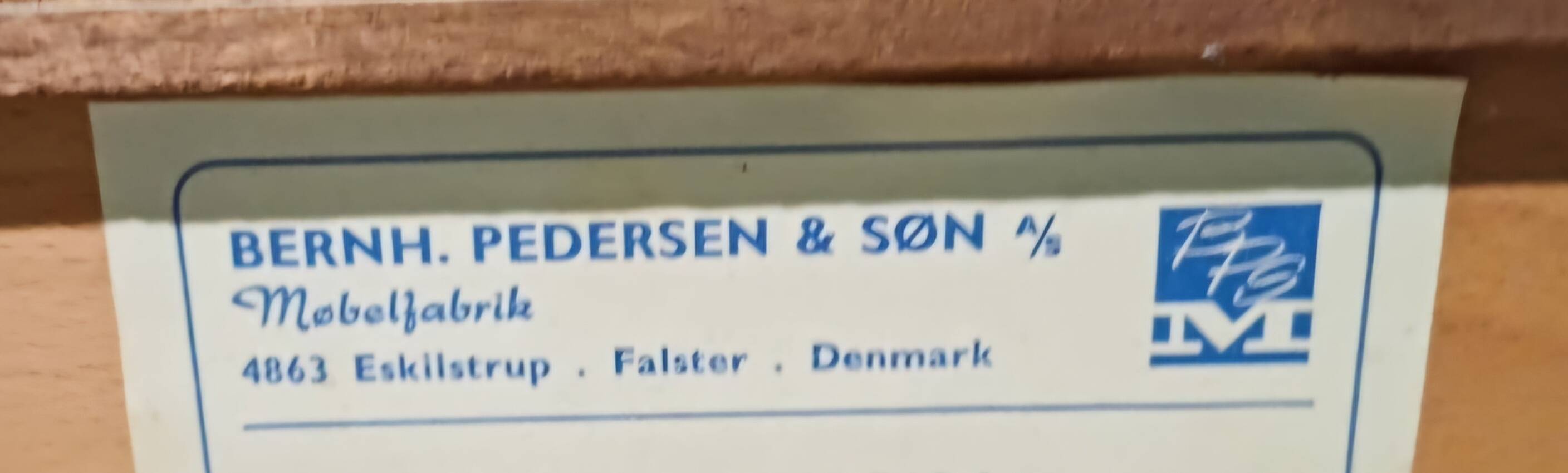 Bernhard Pedersen teak secretaire, Denmark 1960s