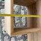 Solid wood staircase shelf