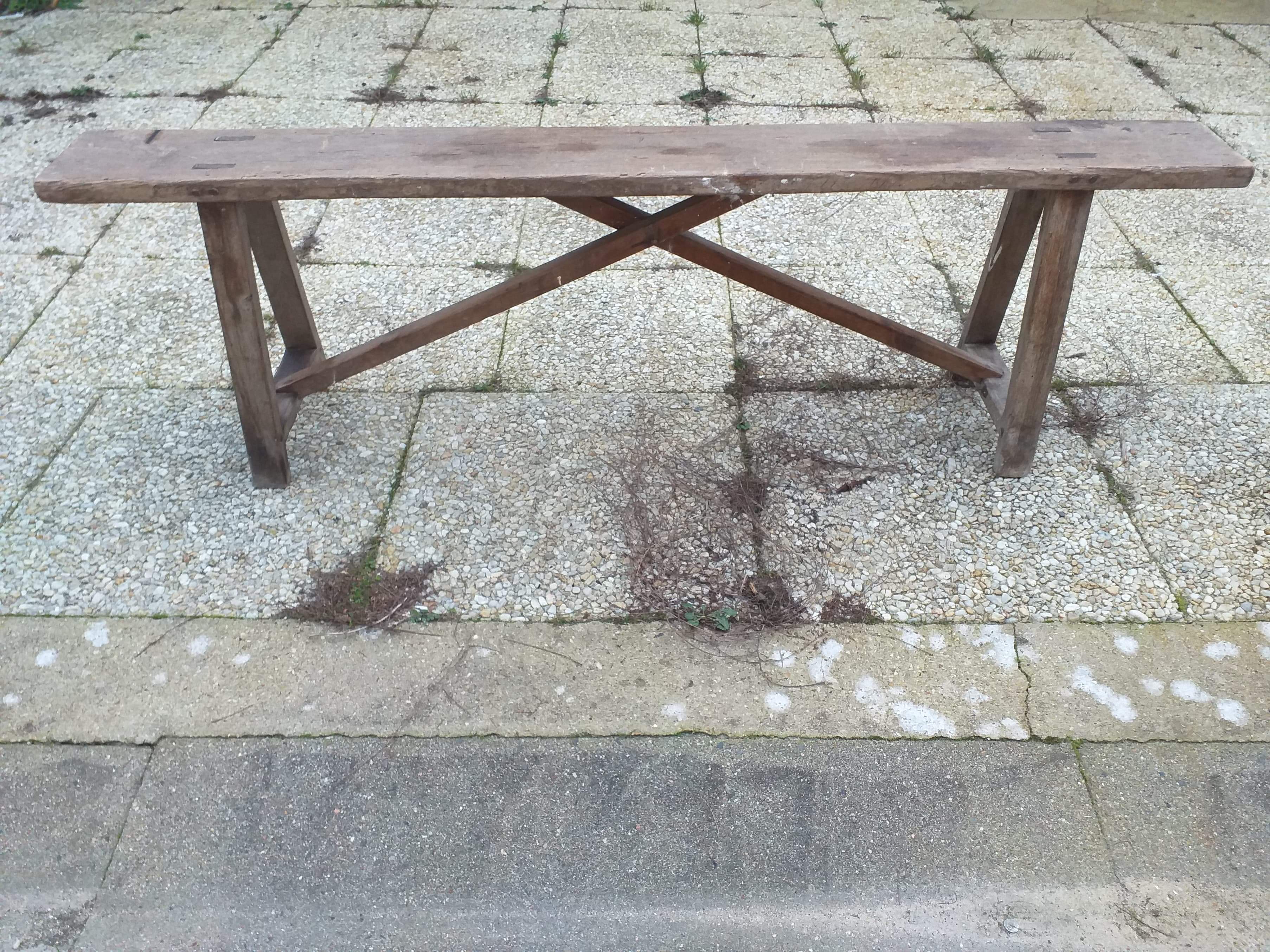 Small old farm bench L 144