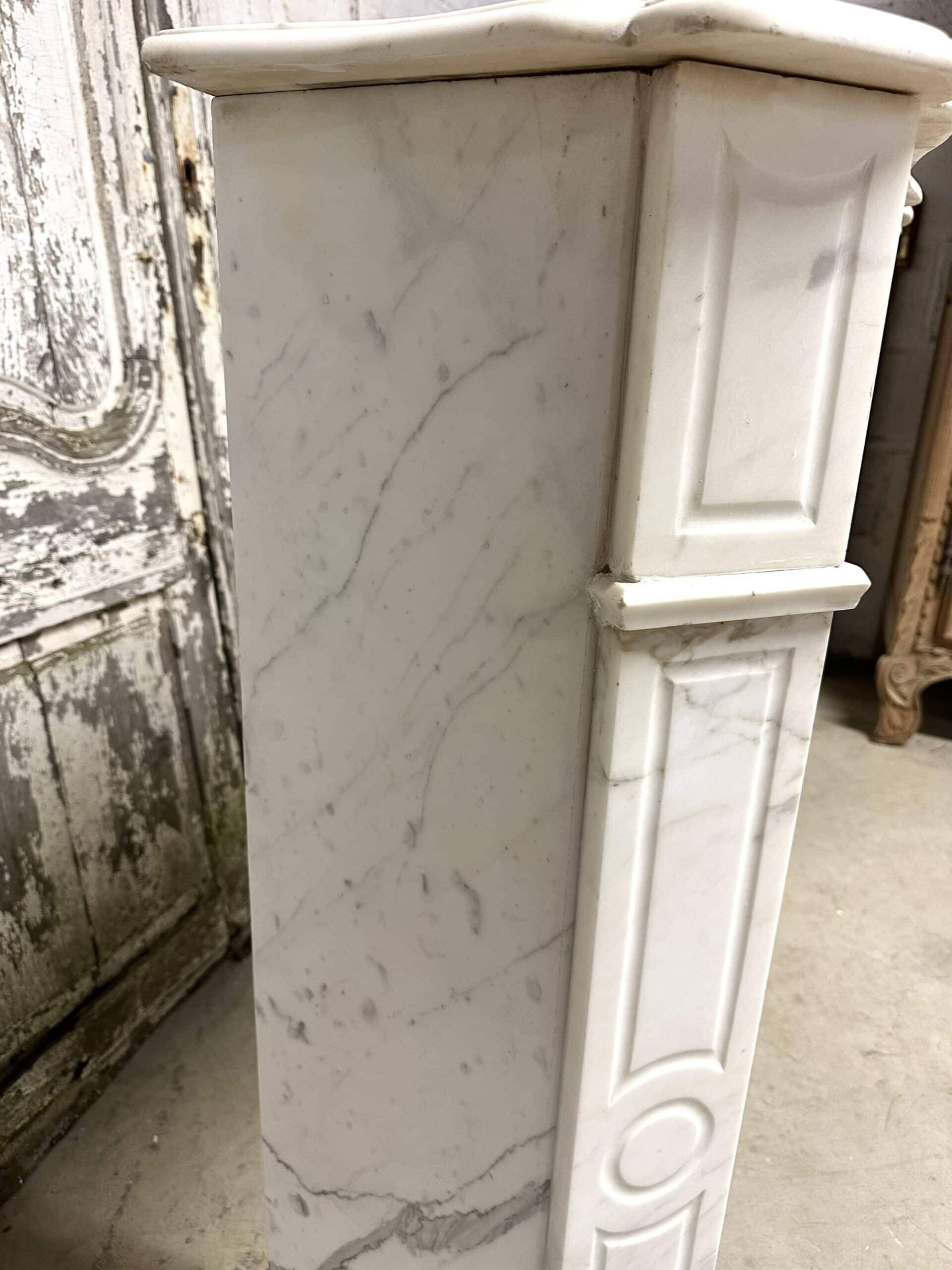 Louis XV style flat fireplace circa 1900