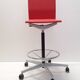 Maarten Van Severen .04 red high desk or bar chair