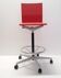Maarten Van Severen .04 red high desk or bar chair