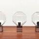 German Vintage Lamps Space Chrome and Glass by Motoko Ishii for Staff