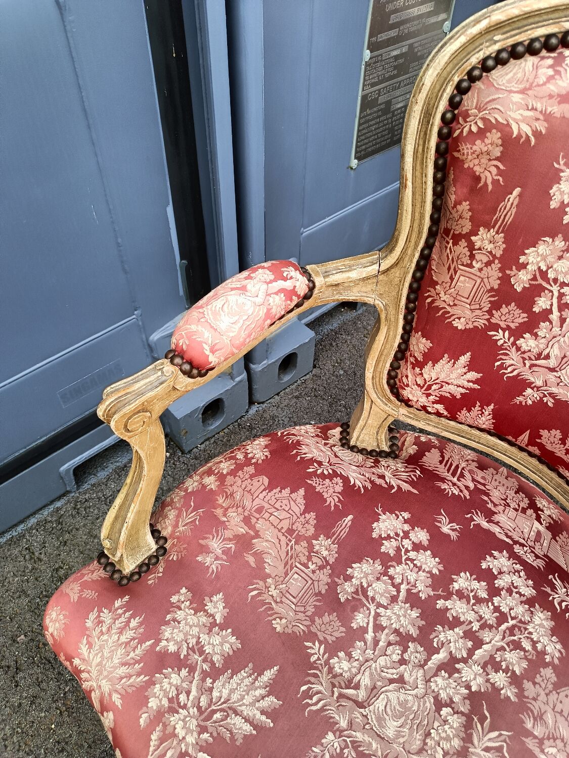Pair of antique armchairs Louis XV style