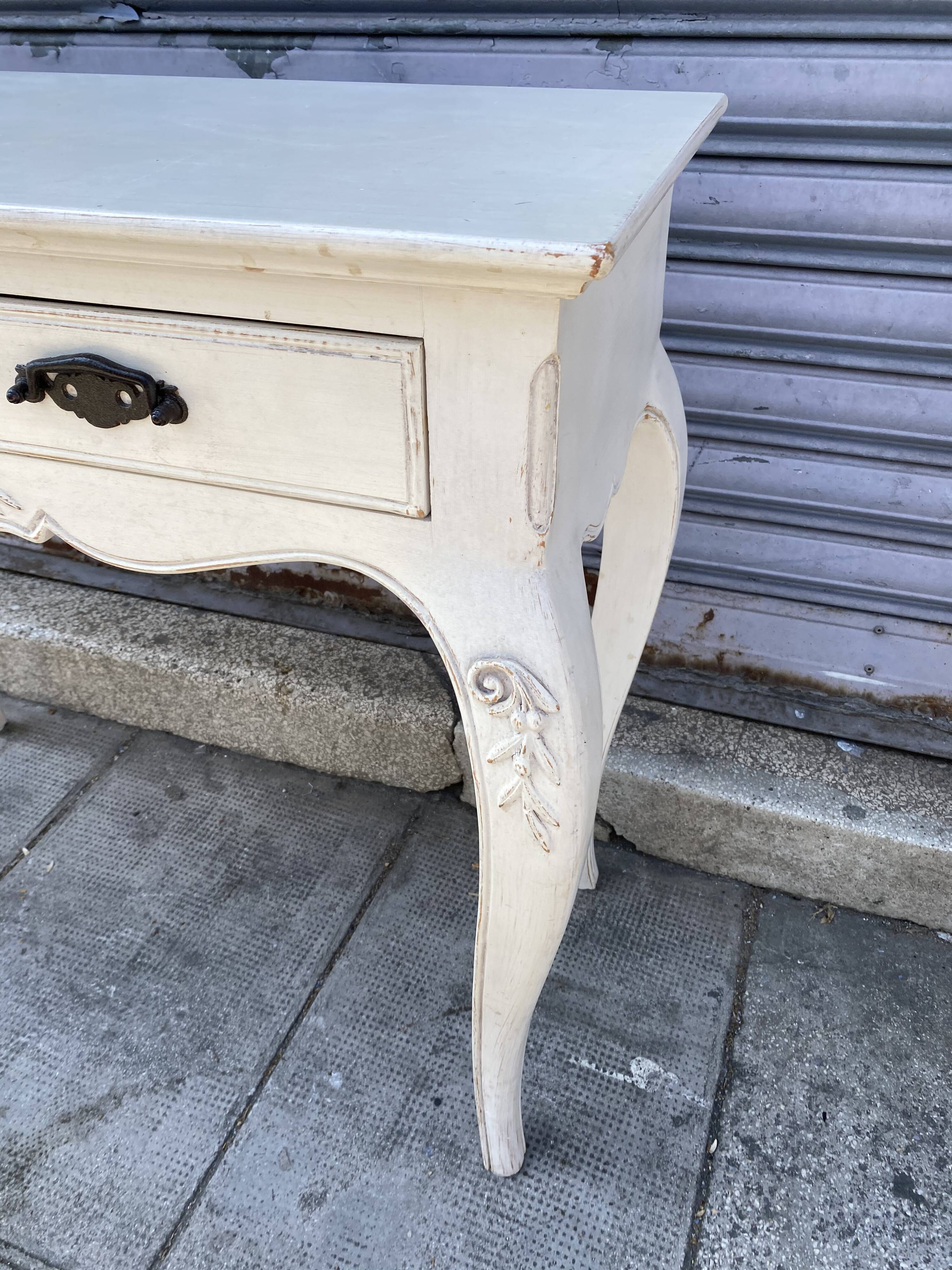 Country corner painted wooden console