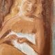 Signed pastel portrait of a woman "the manicurist"