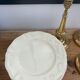 Set of 8 plates ivory Digoin Sarreguemines