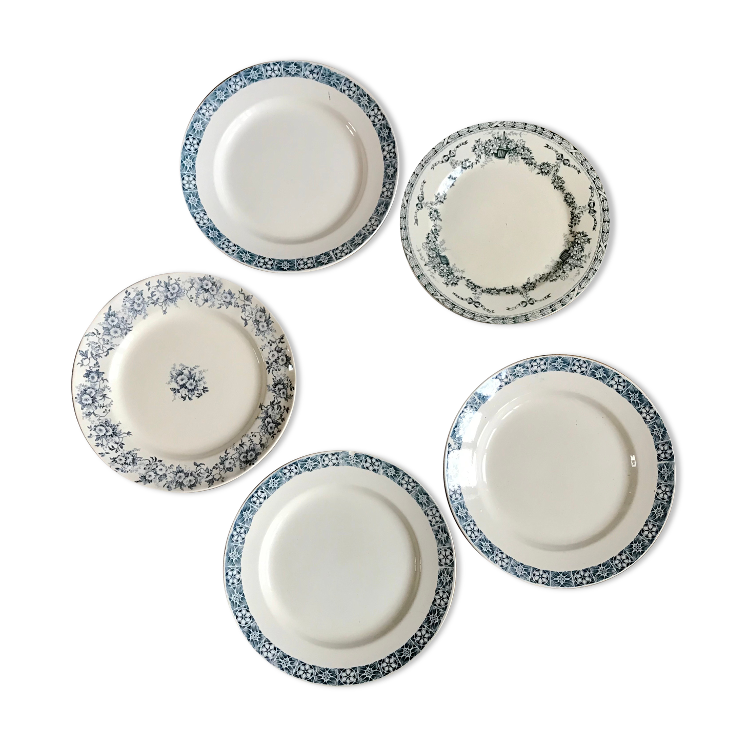 Product BHV - Set of 5 flat plates Terre de Fer
