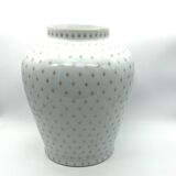 Vase Limoges Tharaud white with golden fleur-de-lis