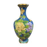 Vase en émaillé cloisonné